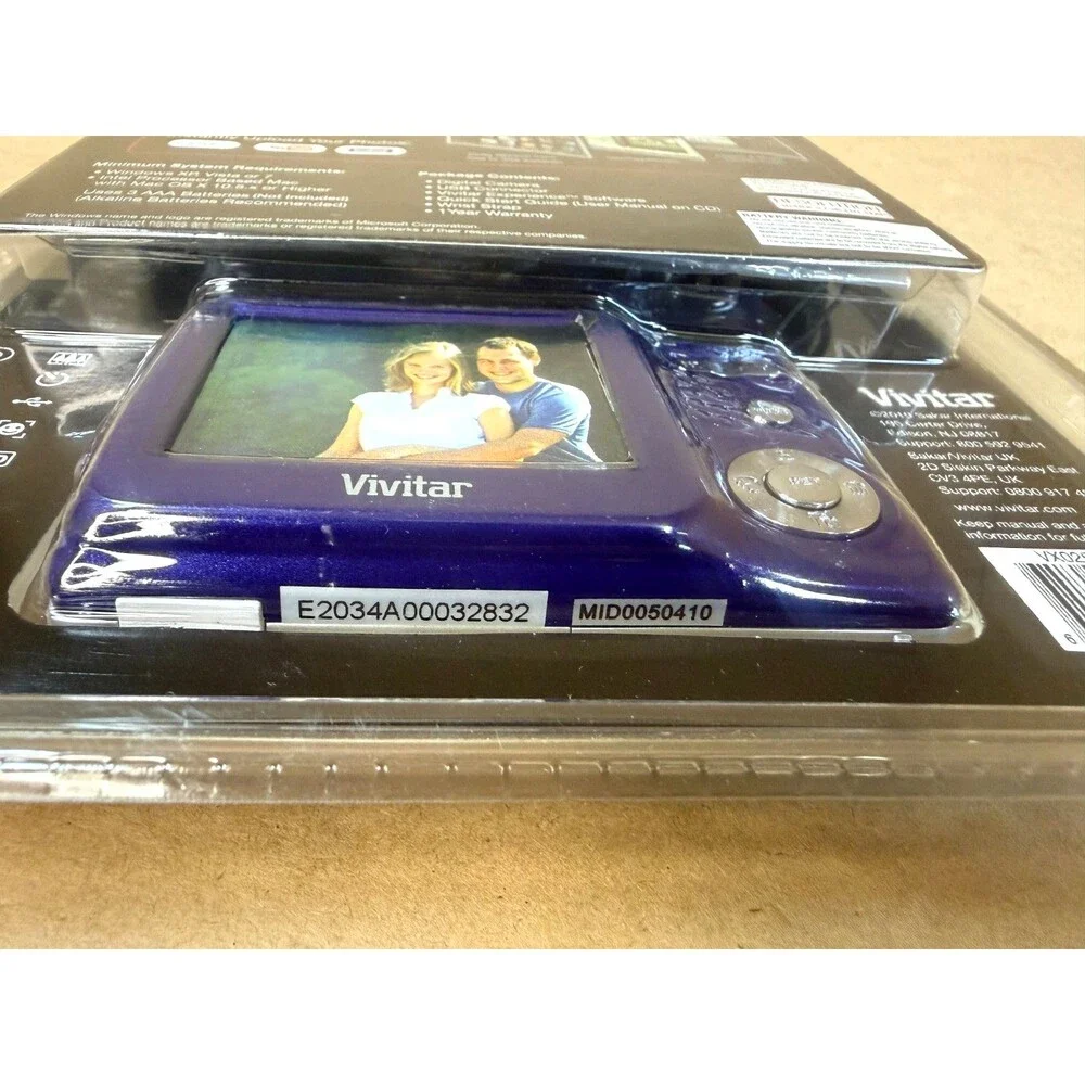 Vivitar ViviCam X025 Digital Camera – 10.1MP Purple - FACTORY SEALED